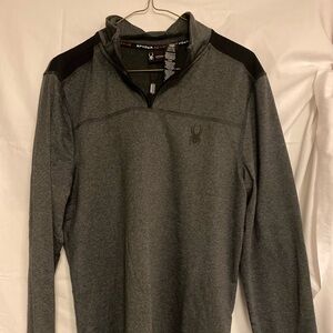 Spyder Men’s half-zip gray Active wear L pullover